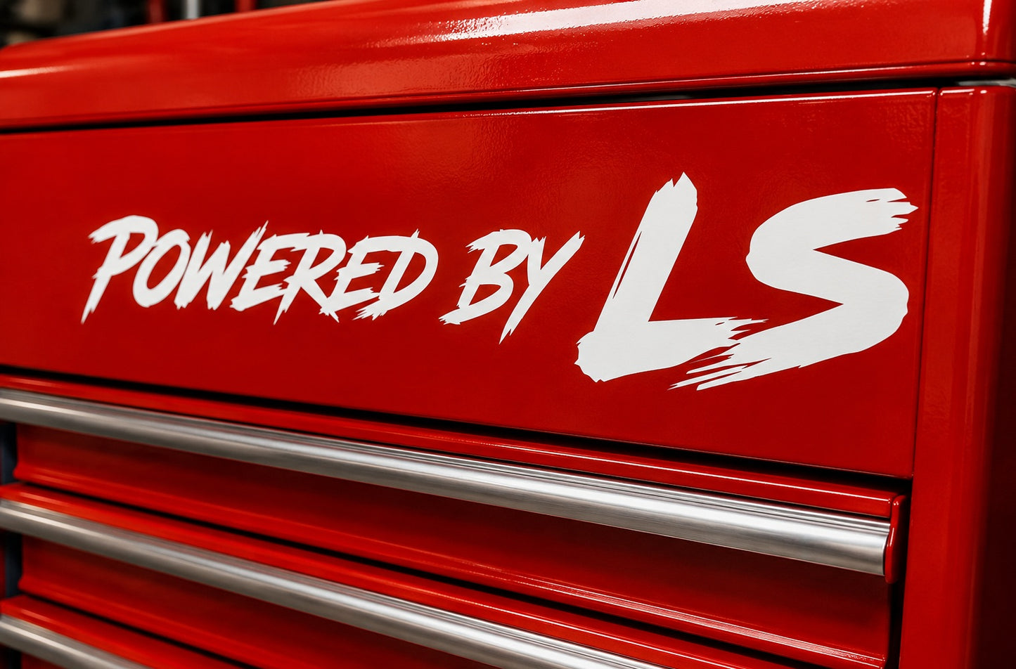 Powered by LS | Premium Die-Cut Vinyl Sticker