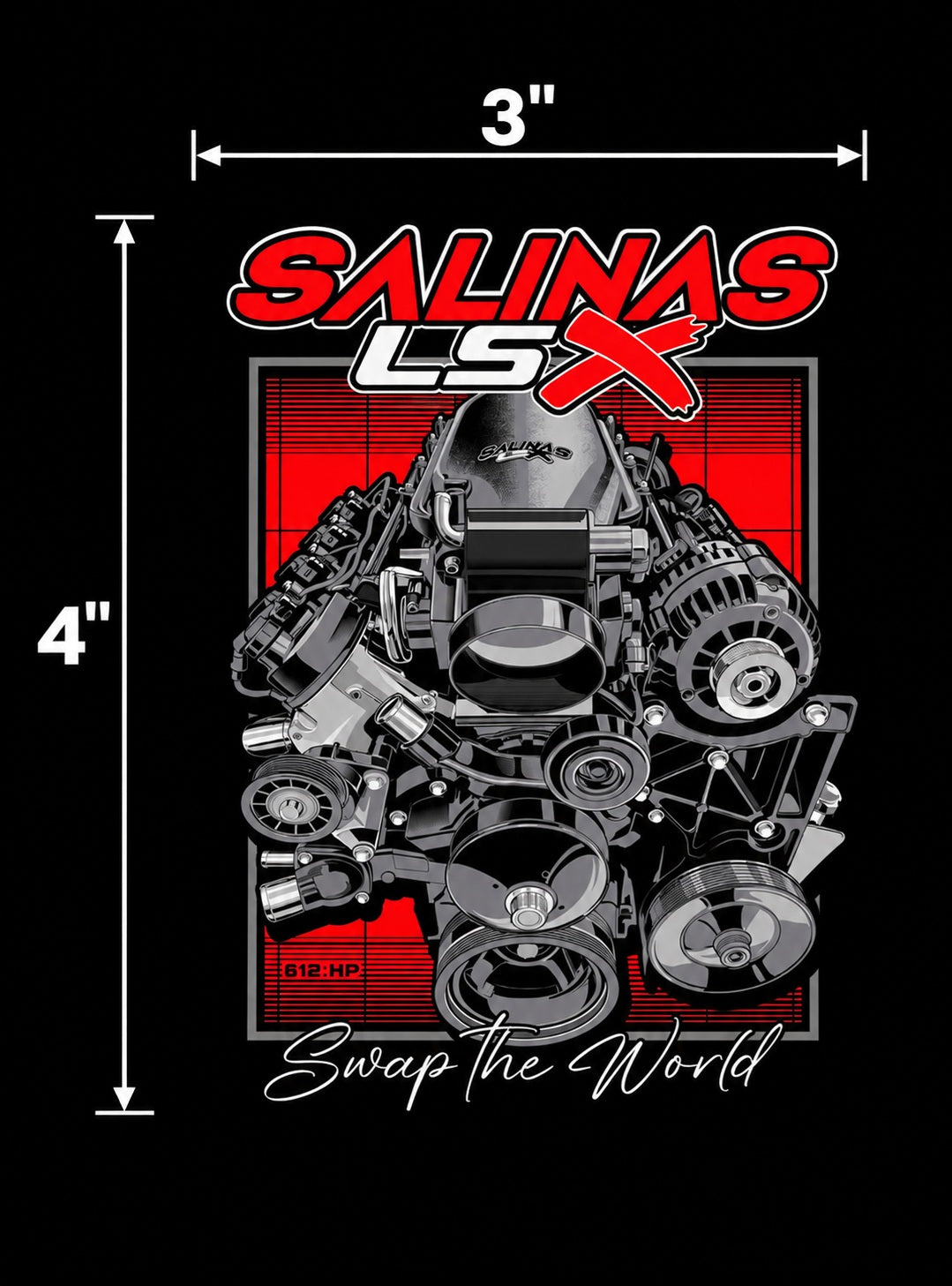 SALINAS LSX SUPER PACK 5 LSX STICKERS