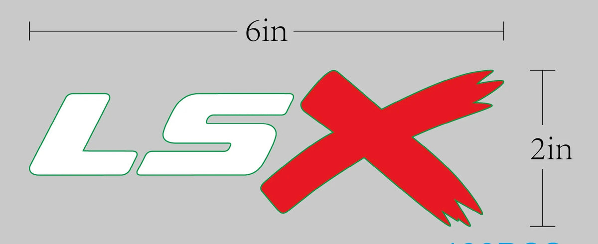 LSX Red & White DECAL