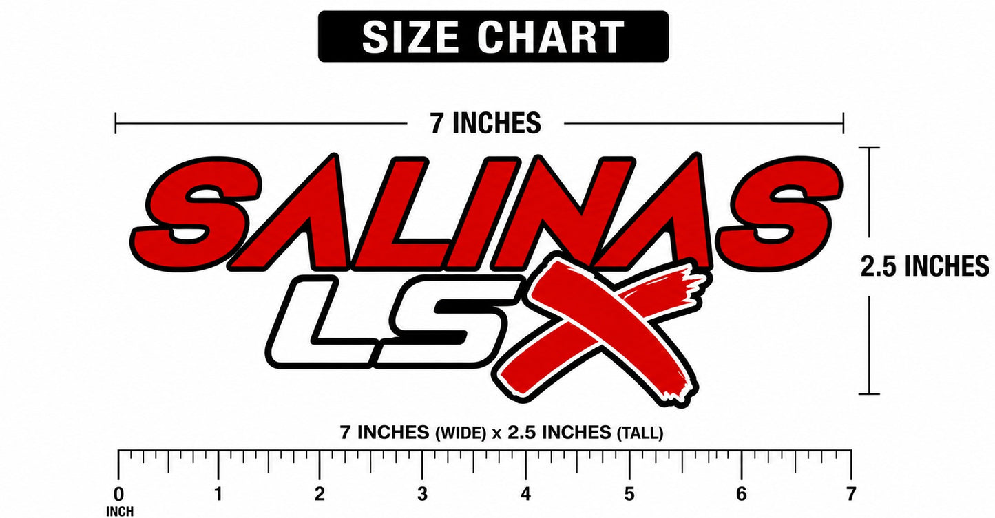SALINAS LSX Red & Black Logo Decal