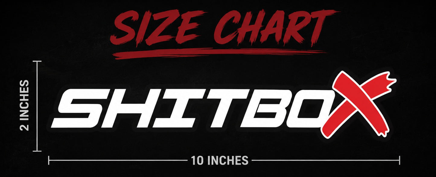 Shitbox Decal | Premium Die-Cut Vinyl Sticker
