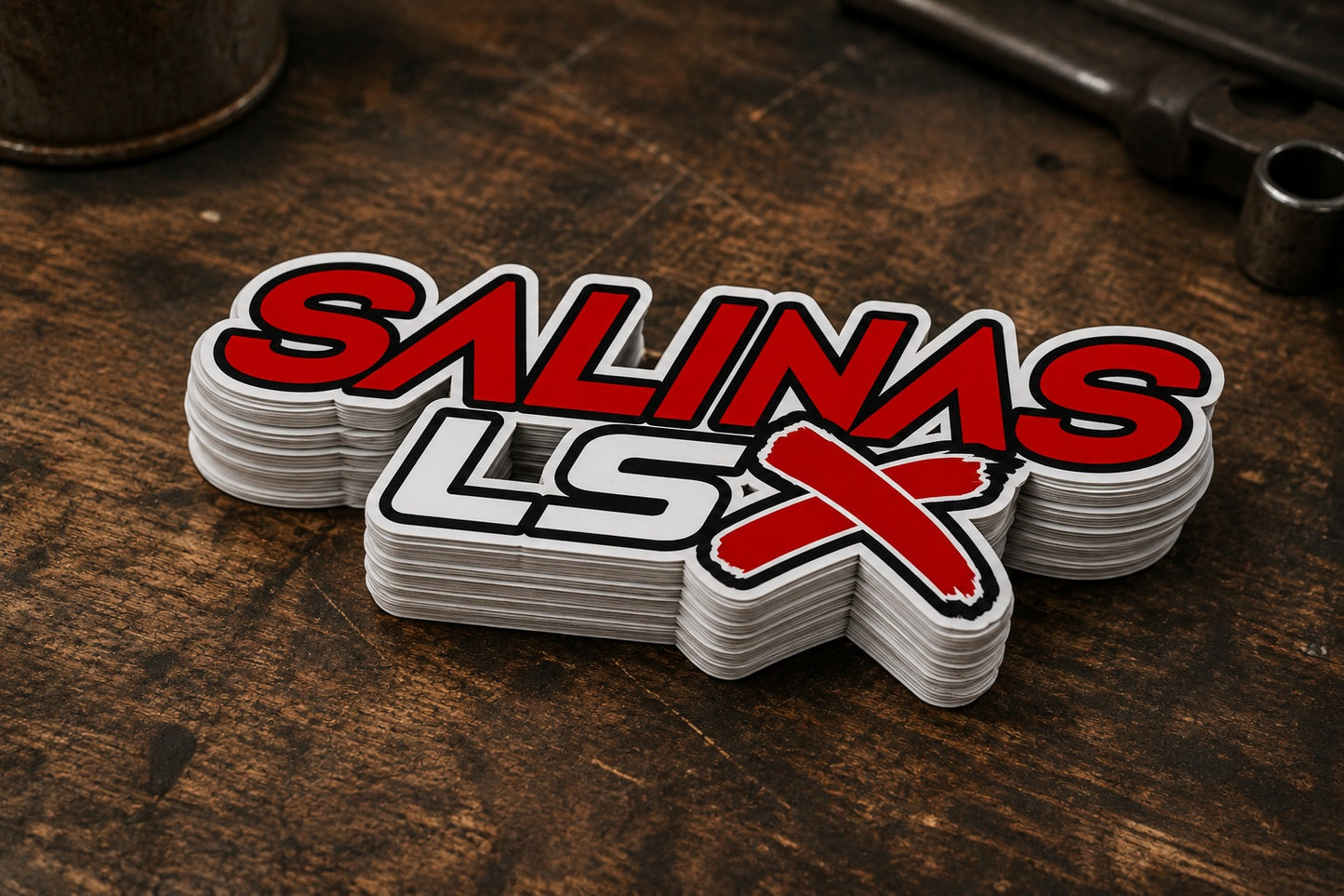 SALINAS LSX Red & Black Logo Decal