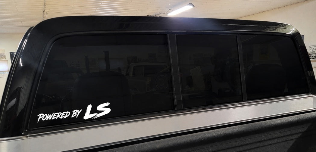 Powered by LS  | Premium Die-Cut Vinyl Sticker