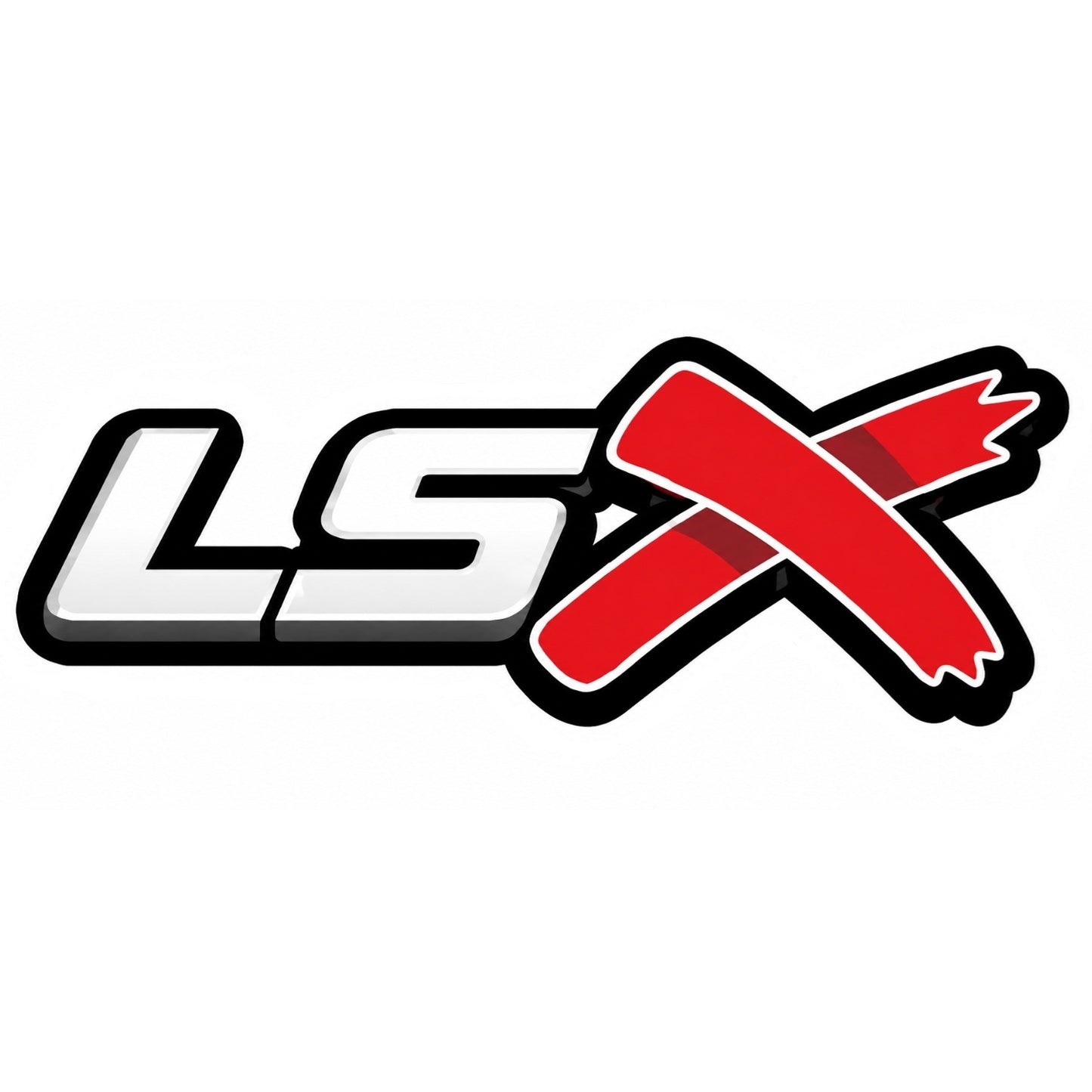 LSX Red & White Sticker