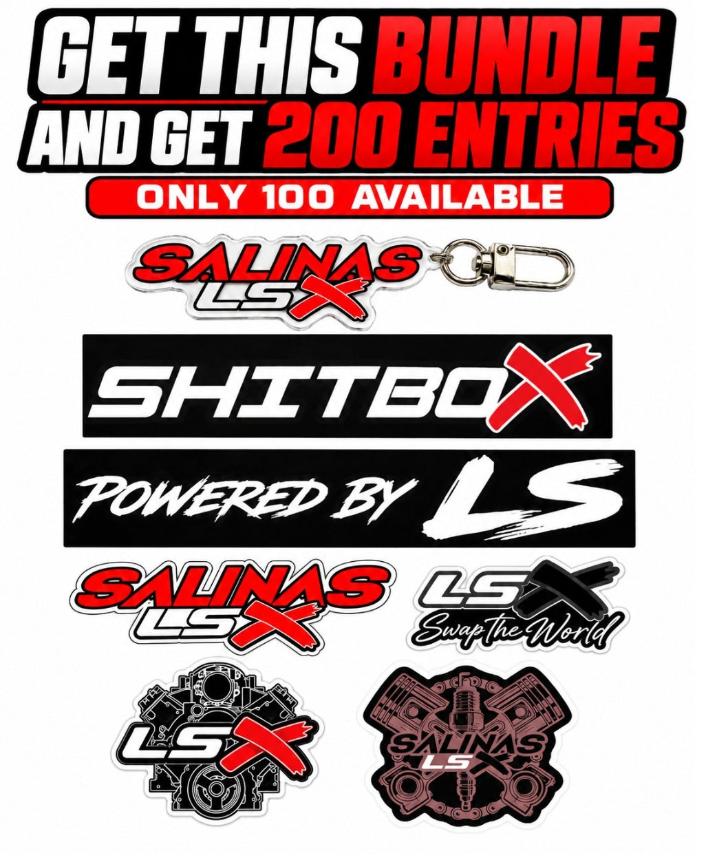 SALINAS LSX VIP BUNDLE BOX  200 Entries Included