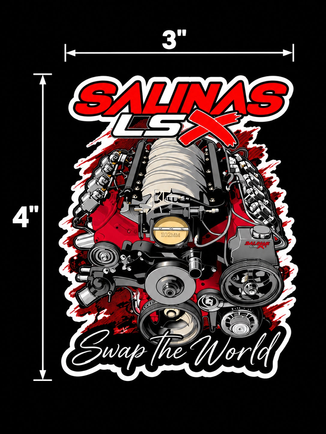 SALINAS LSX SUPER PACK 5 LSX STICKERS