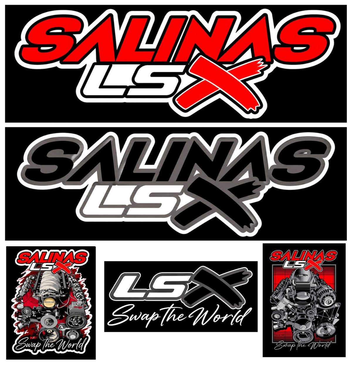 SALINAS LSX SUPER PACK 5 LSX STICKERS