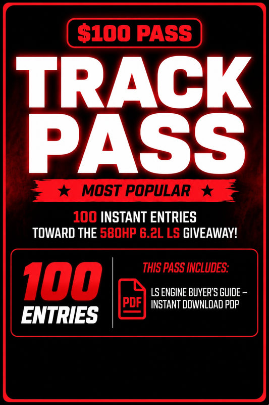 TRACK PASS 100 × 2 = 200 ENTRIES